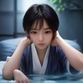社区运营阿澈，年轻男性坐在沙发上使用手机回复后台留言，周围有动漫手办与海报，气氛轻松